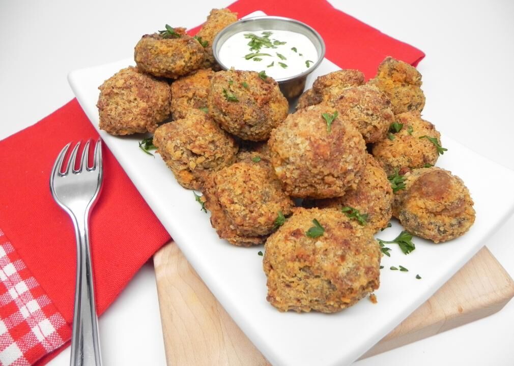 Air Fryer Fried Mushrooms